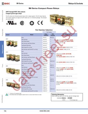 RH1B-UAC240V datasheet  